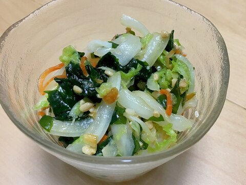 ワカメと白菜の中華サラダ
